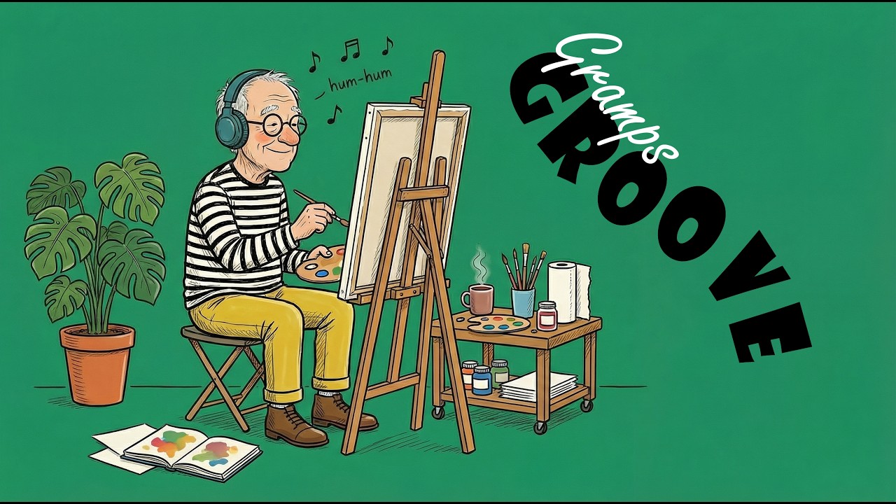 【Плейлист】Кисть и бит | Gramps Groove | Jazzhop&middot;Neo-Soul | Работа/Фокус/Чилл