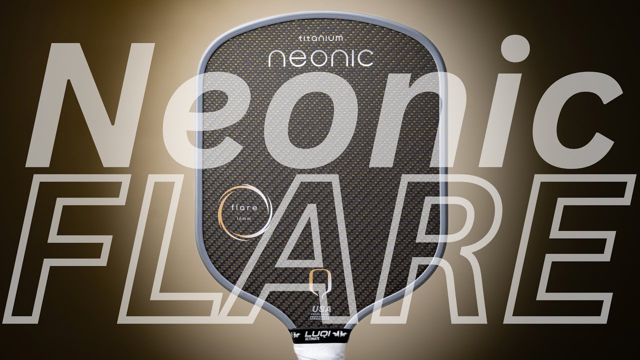 The First TITANIUM Wide Body Paddle! - Neonic Flare Pickleball Paddle Review