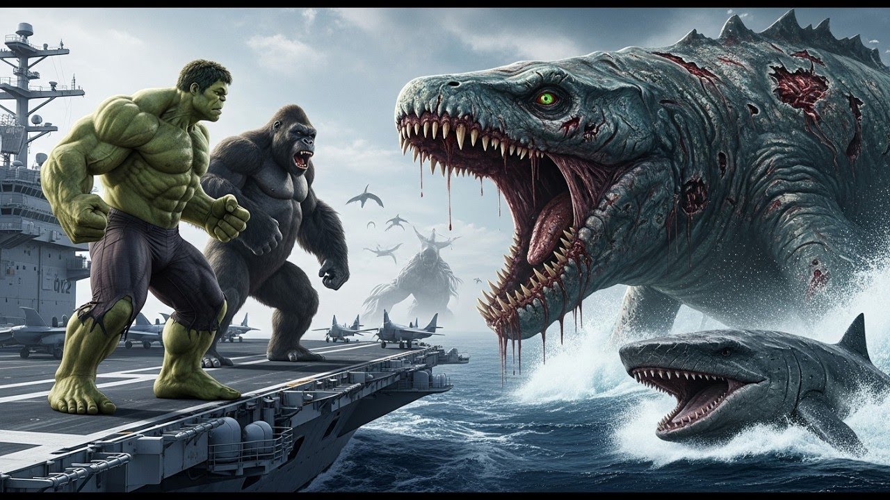 UNLEASHED! HULK & KONG vs ALL MONSTERS! Mosasaurus, Megalodon & More!