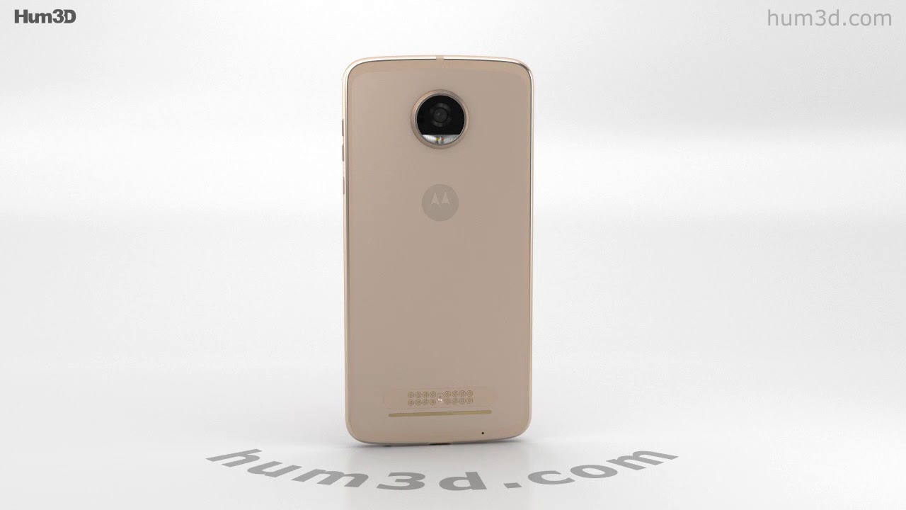Motorola Moto Z2 Play Fine Gold 3D model by 3DModels.org