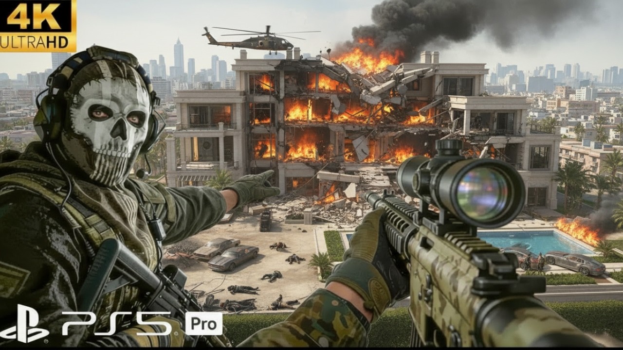 EQUIPE GHOSTS CAUSOU UM INFERNO NA CASA DO LIDER DO CARTEL - CALL OF DUTY MW2 - IMERSÃO REALISTA #01