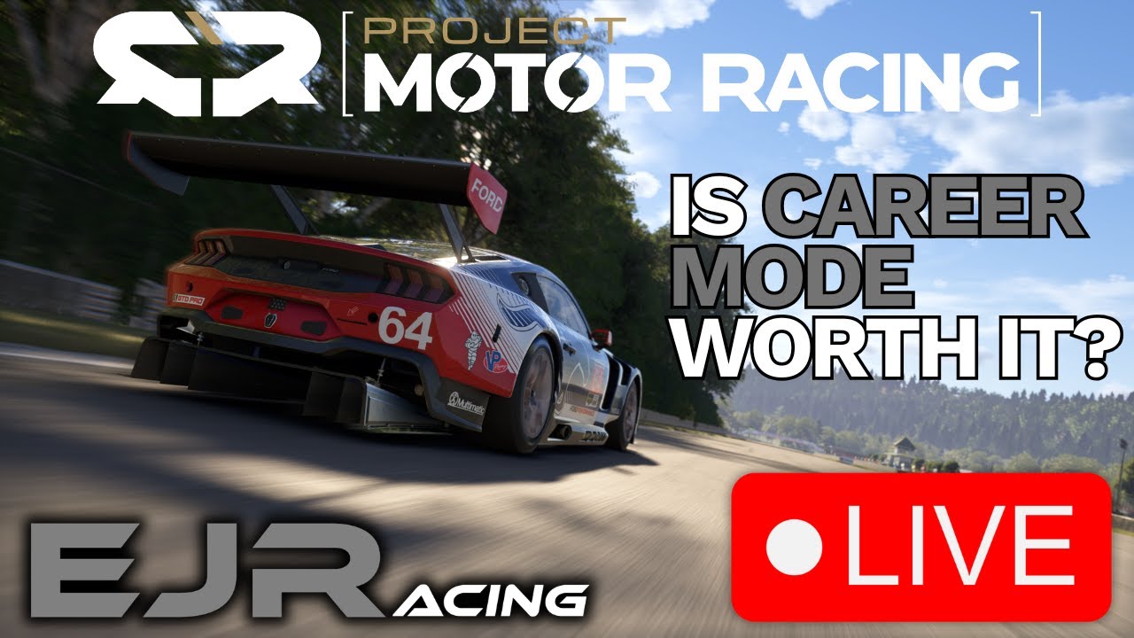 🔴LIVE - Project Motor Racing - Is Career Mode Worth It?