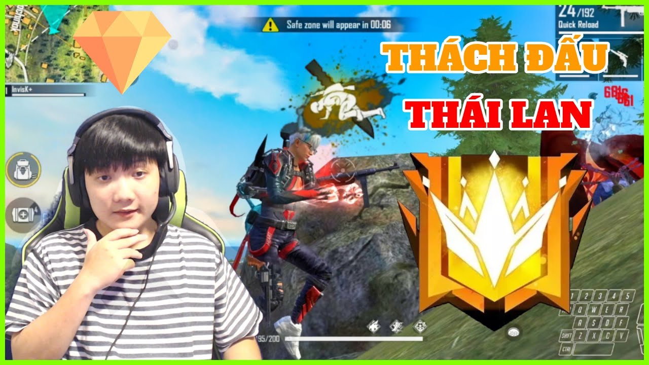 Invis K - gặp team Đại Kiện Tướng Th&aacute;i Lan khi t&acirc;m sự | Free Fire