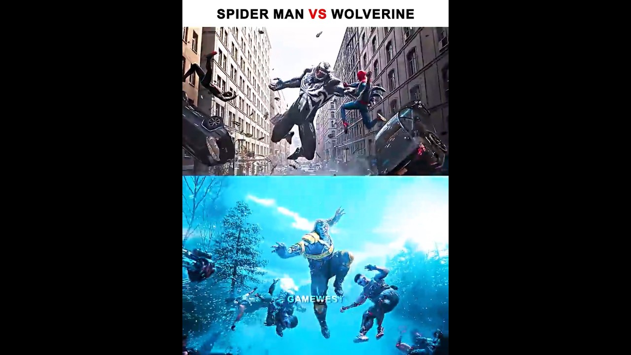 Spider Man vs Wolverine Same Scene 😳