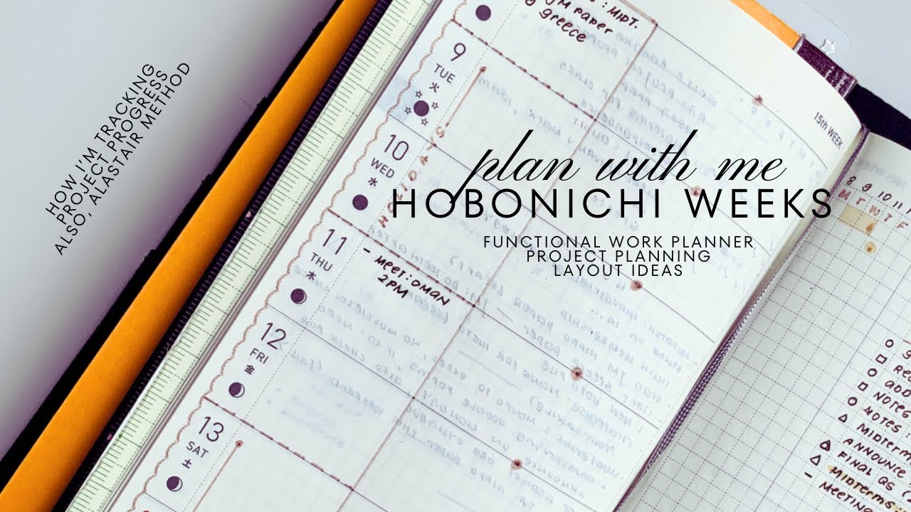 Project Planning in your Hobonichi Weeks Planner | plan with  me