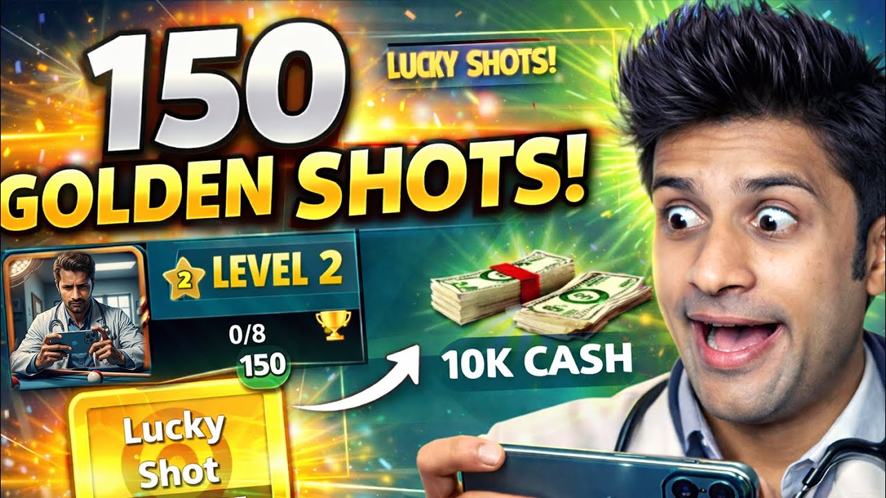 Meet Dr. K 😎 LEVEL 2 with 10K Cash & 150 Golden Shots | How Many LEGENDARY Cues? 😱 8 ball pool