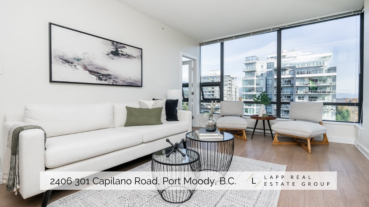 GORGEOUS 24th Floor Port Moody Condo Tour  |  2406 301 Capilano Road  |  Lapp Real Estate Group