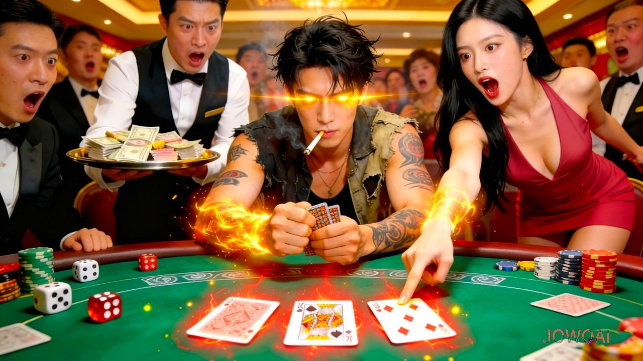 ¡Mendigo humillado era el dios oculto del juego: tumbó el casino en 3 s y todos se arrodillaron!