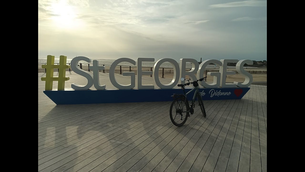 Balade à vélo sur le bord de mer de St Georges de Didonne (17).