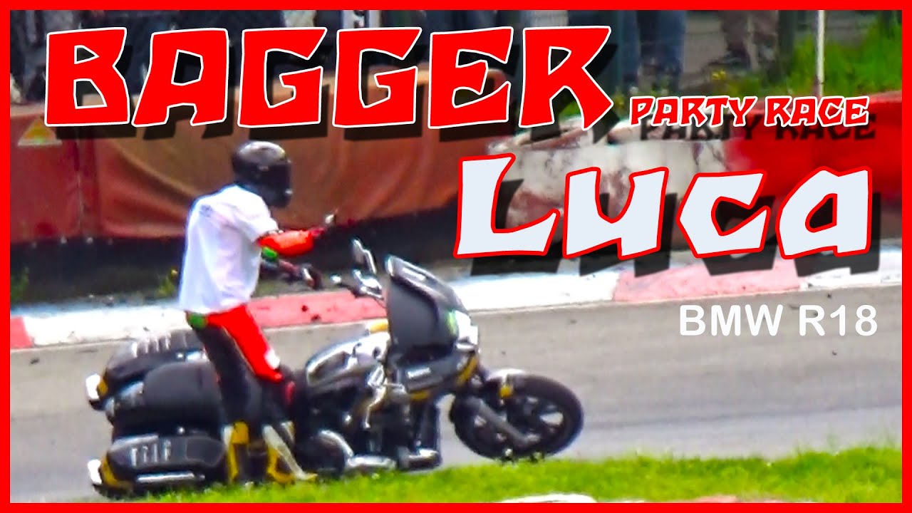 Bagger Party Race, Rennen1,  Luca Grünwald, Ampfing, Deutschland, Bagger, BMW R18, Sound