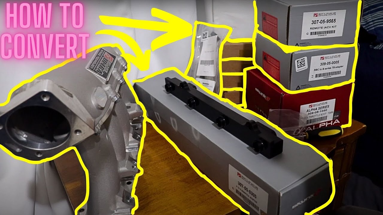 How to install a skunk2 k series intake manifold on a Honda prelude(H2K) - Parts list