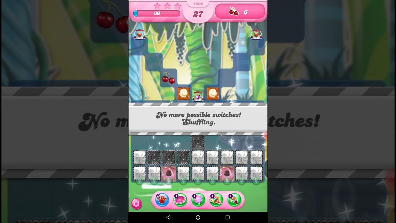 Candy Crush Saga Level 1600 - with instructions