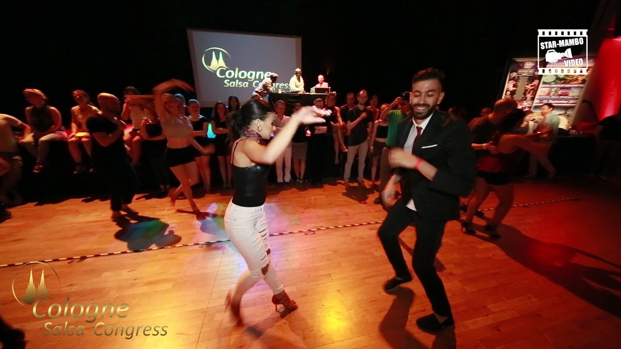Panagiotis Aglamisis & Myrto Misyri - social dancing @ Cologne Salsa Congress 2017
