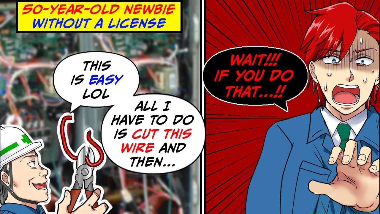 A 50-year-old newbie tried to handle the construction without following orders at our site...