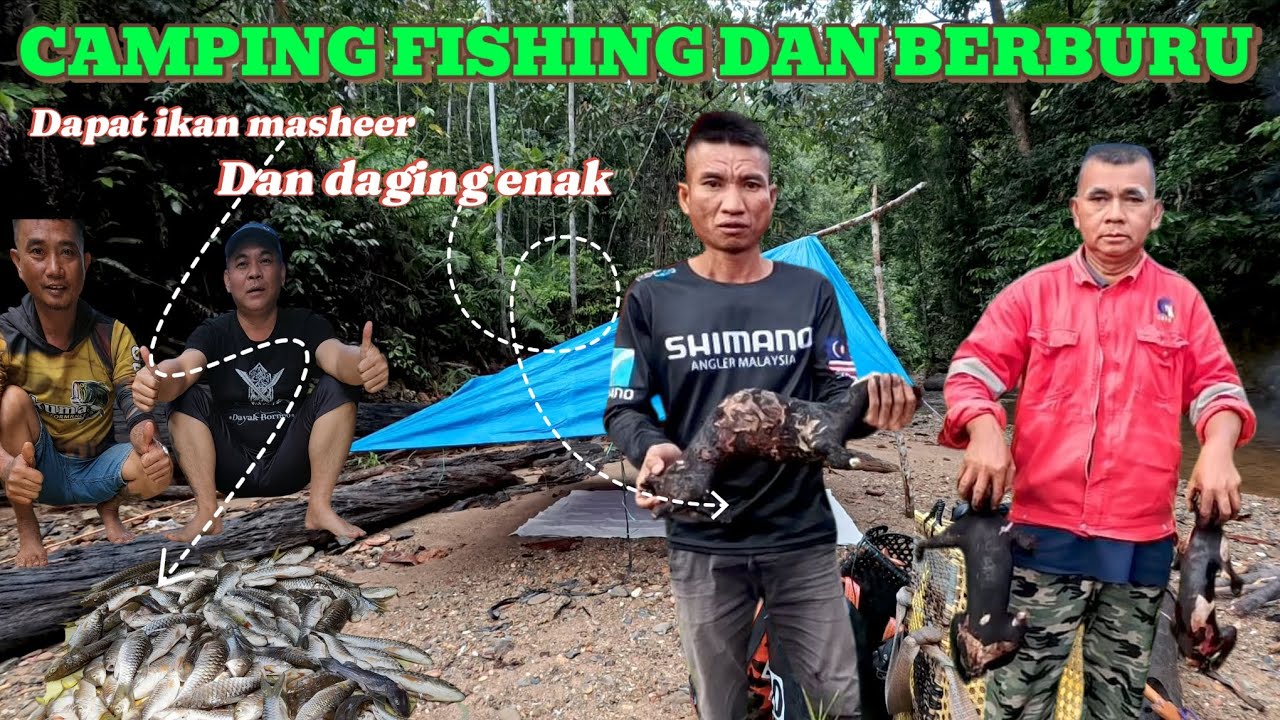 CAMPING FISHING BERBURU DI JALAN BALAK LAMA SELAMA SATU MALAM HUJAN LEBAT DI TENGAH HUTAN