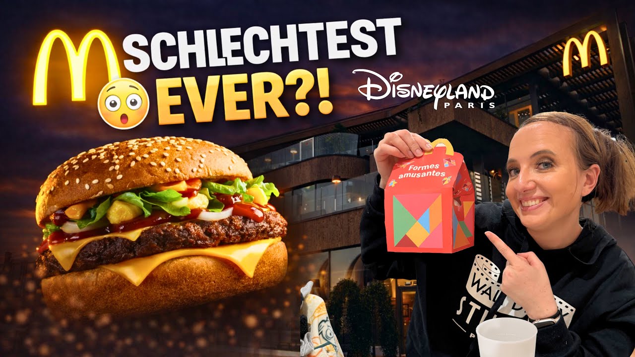 Schlechtester McDonald’s EVER?! 😳 Größter McDonald’s Europas im Disney Village getestet