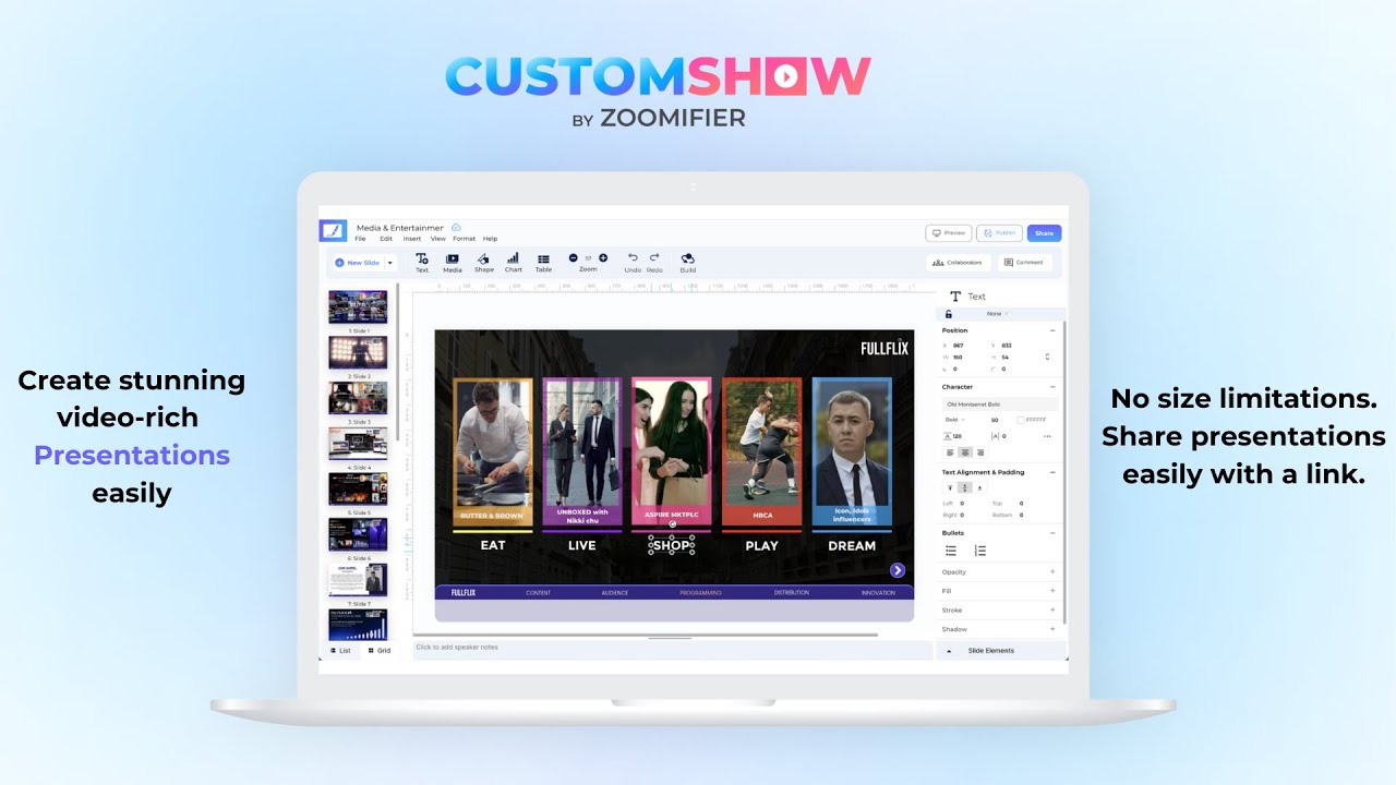 Meet the CustomShow Editor