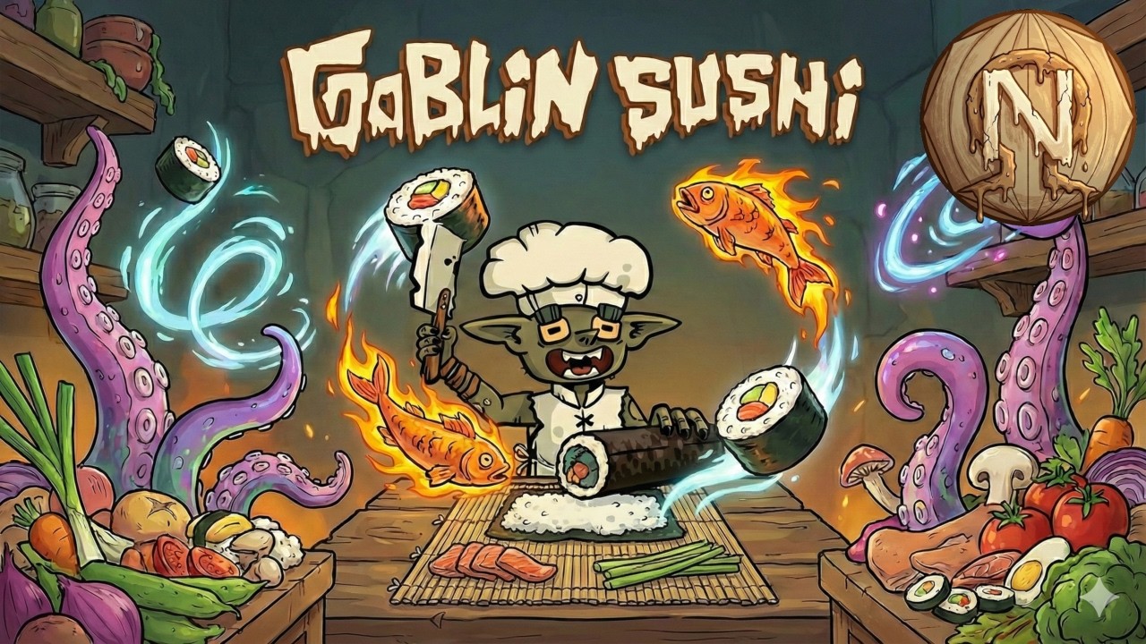 Goblin Sushi PL #1 [Premiera] - Niesamowicie przyjemny roguelike o gotowaniu?!