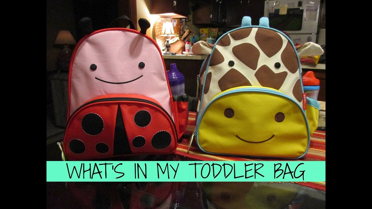 WHAT'S IN MY TODDLER BAG?! 🎒 | SKIP HOP ZOO COLLECTION