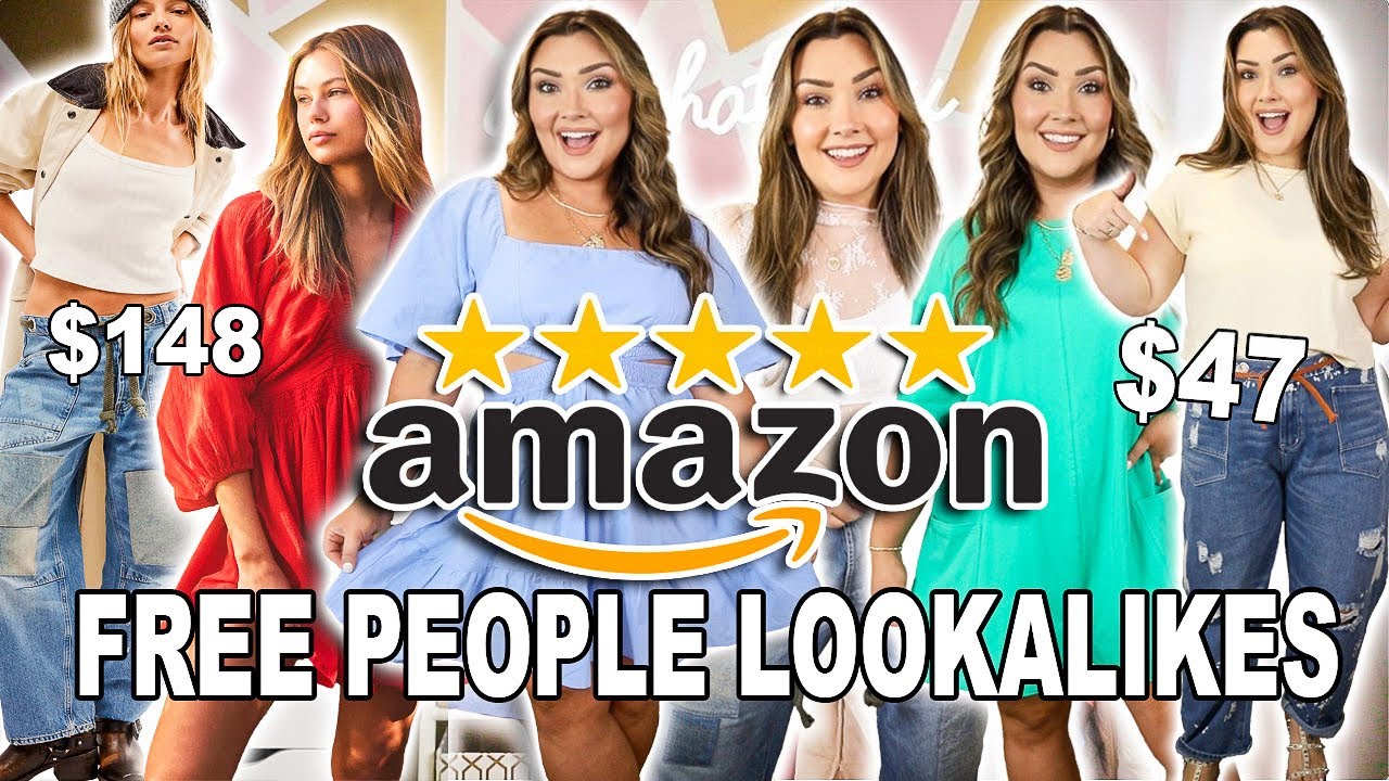 AMAZON FREE PEOPLE LOOKALIKES | GET THE FREE PEOPLE LOOK FOR LESS 💕 #lookforless