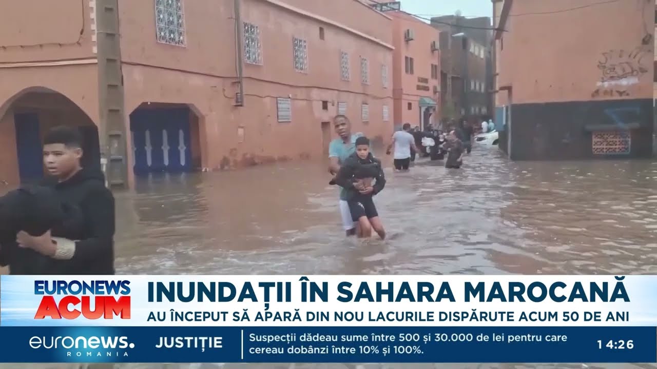 Inundații în Sahara, pentru prima dată în jumătate de secol
