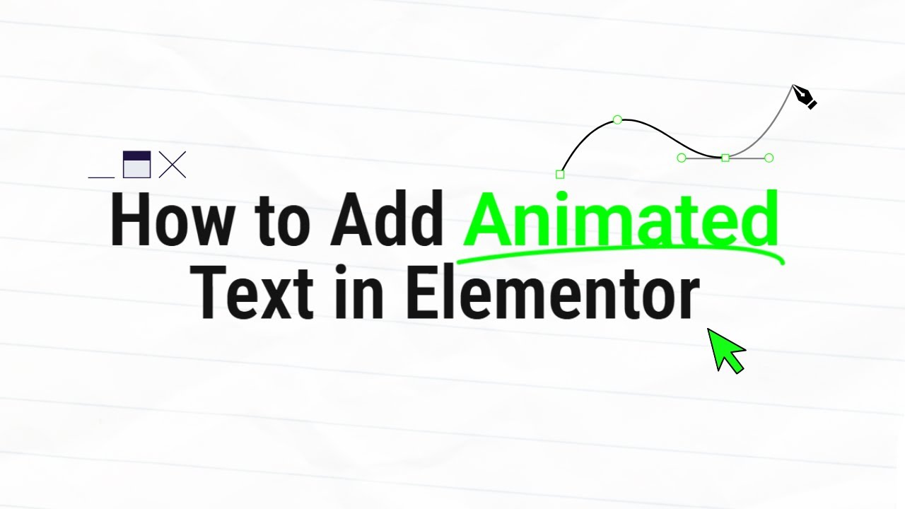 How to Add Animated Text in Elementor