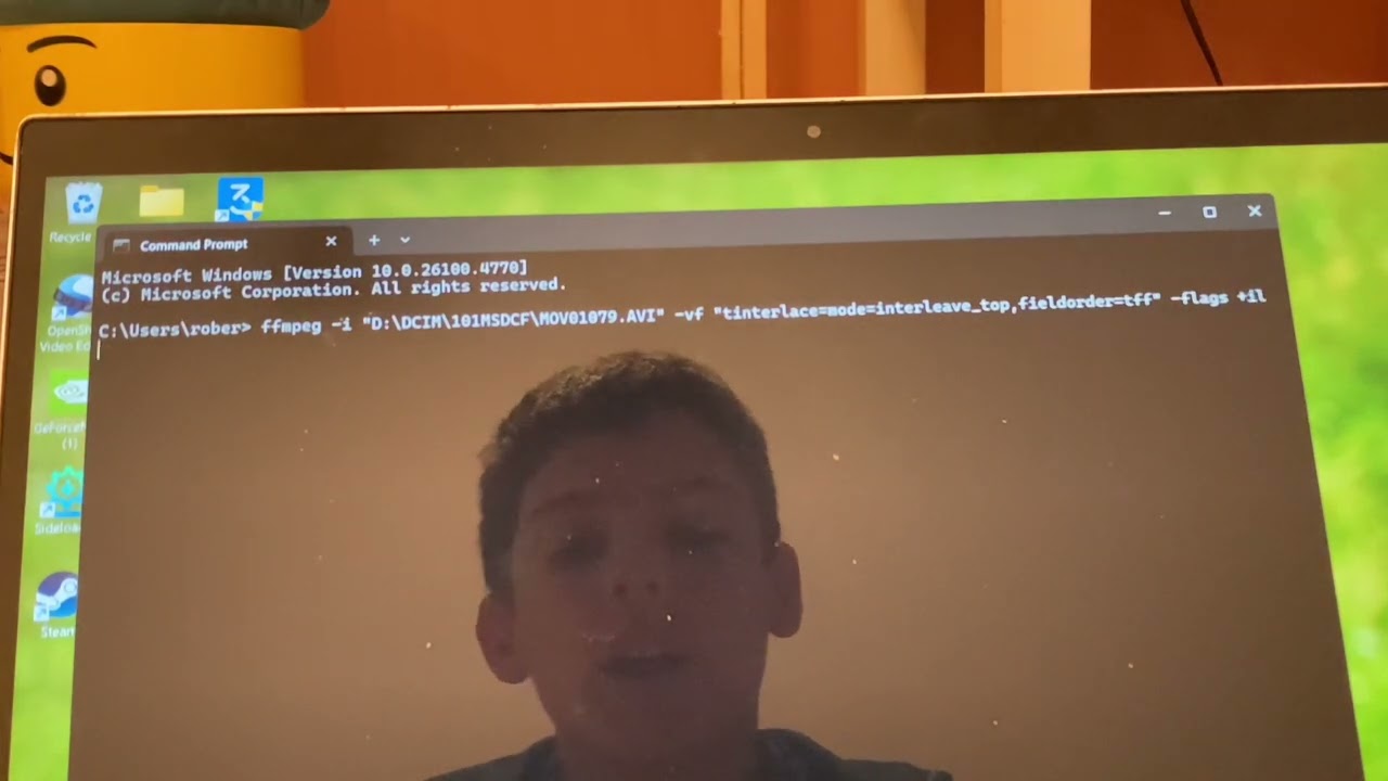 How to interlace a video using ffmpeg (ffmpeg is a coding based tool)