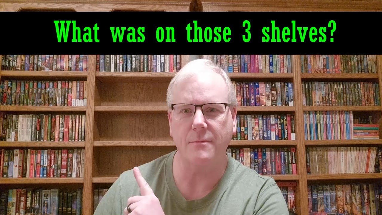 Is he reviewing 3 shelves this time? Bookshelf Tour 3