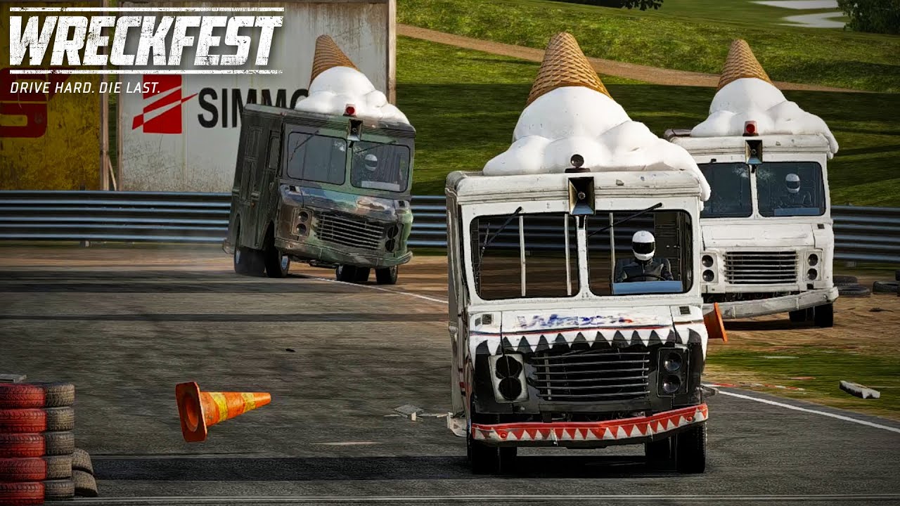 Racing Ice Cream Trucks in Wreckfest!