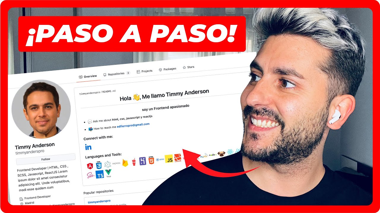 🚀CÓMO crear un PORTAFOLIO en GITHUB como PROGRAMADOR WEB🐱🐙 Eduardo Fierro Pro