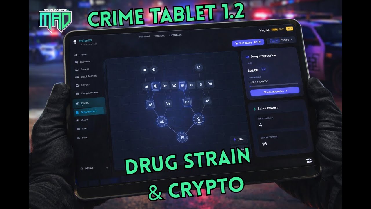 [UPDATE] Crime Tablet 1.2 - Weed System With Strain & Crypto [Prodigy Inspired]