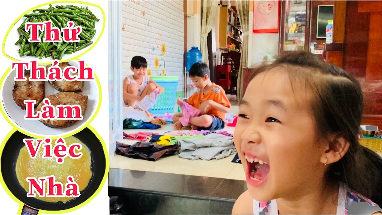 Stin Dâu Thực Hiện Thử Thách 24 Giờ Làm Việc Nhà Phụ Giúp Ba Mẹ (^_^)
