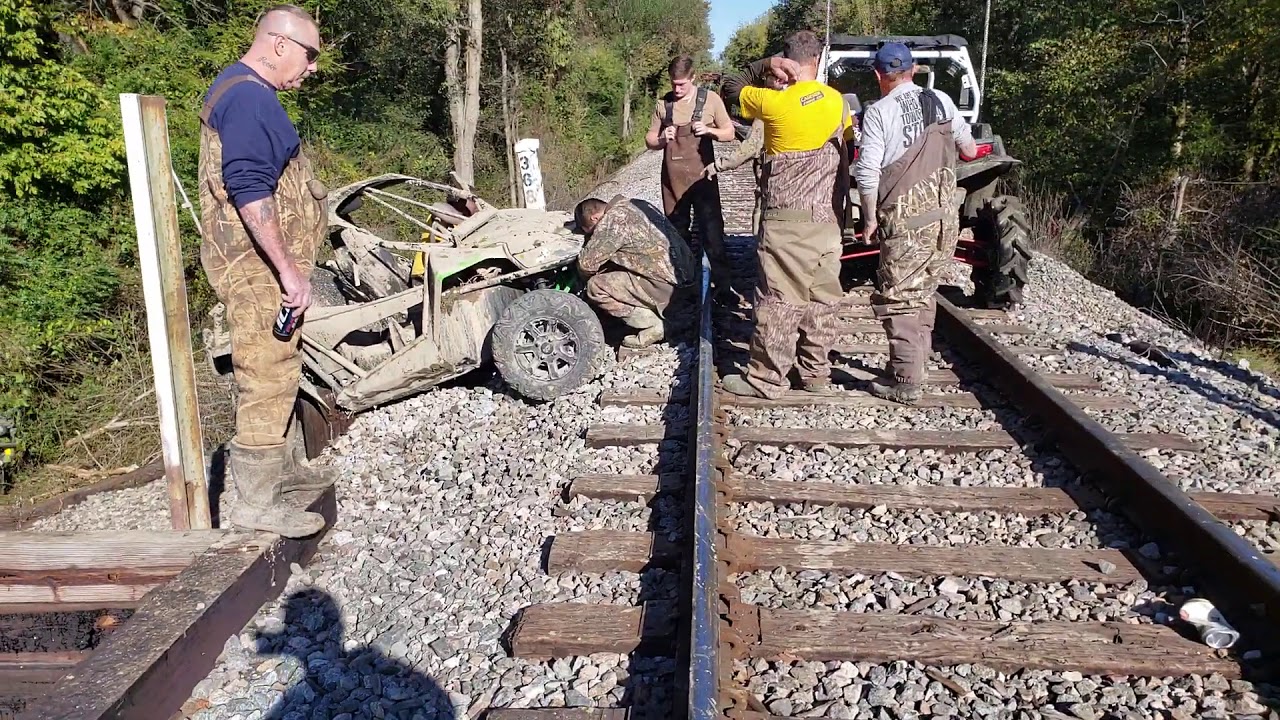ATV ride gone wrong stuck on active train track part 1