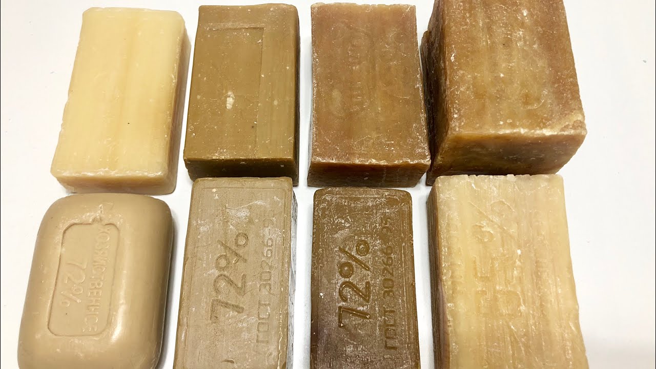 ASMR Soap/ cutting laundry soap/ режу хозяйственное мыло