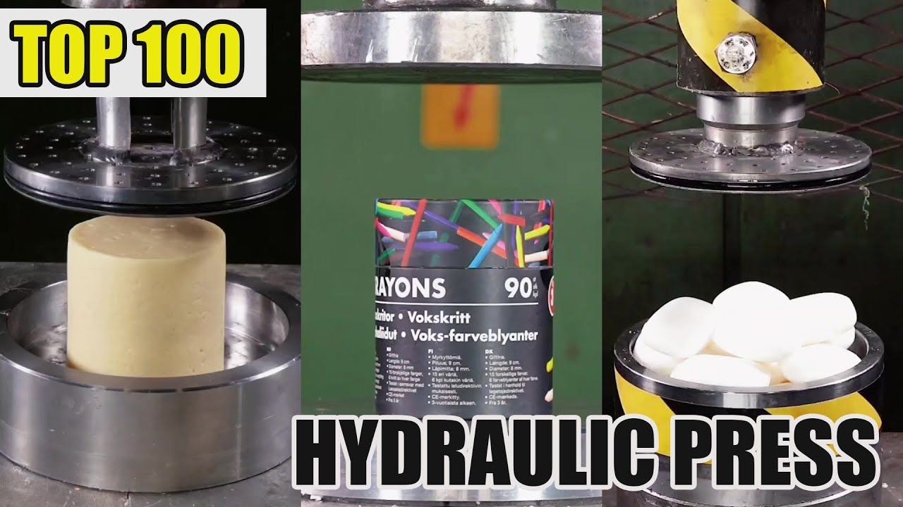 Top 100 Most Satisfying Hydraulic Press Crushes | Ultimate Crushing Moments Compilation #asmr