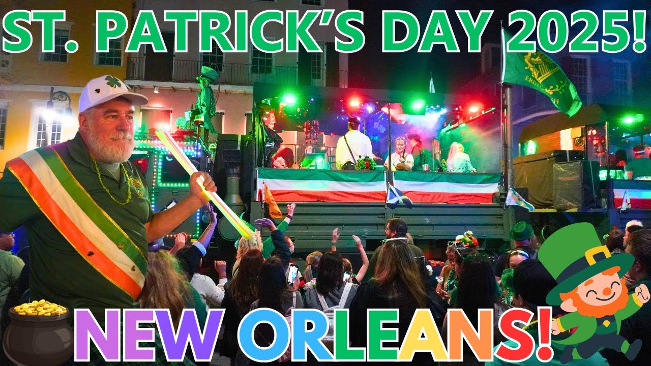 Downtown Irish Club Parade, St. Patrick's Day 2025! New Orleans is PARTYING in the STREET!☘️🔥