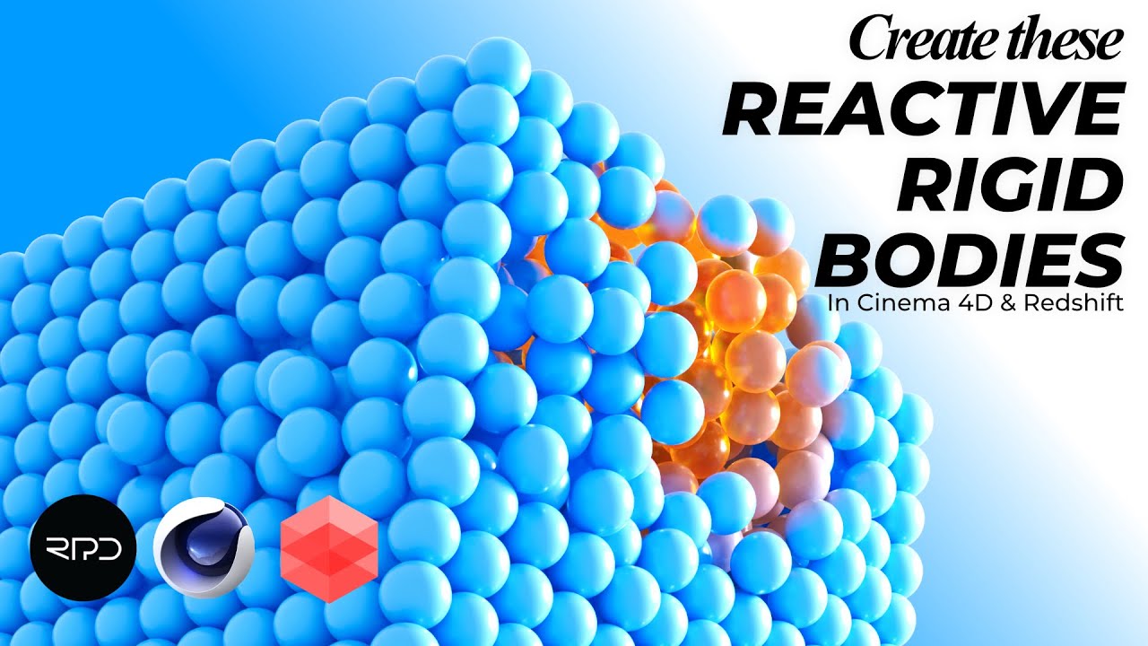Create Reactive Rigid Bodies in Cinema 4D & Redshift