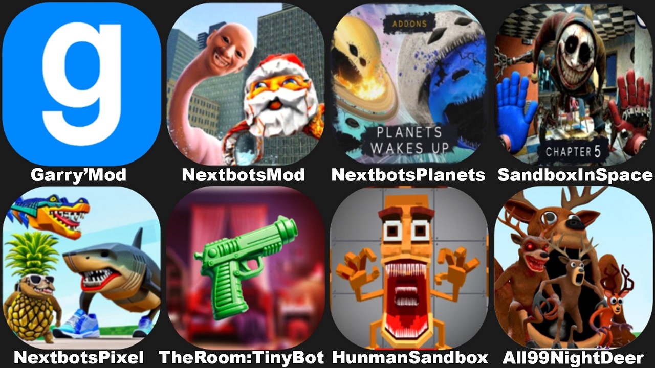 NEXBOTS IN PLAYGROUND MOD NEW UPDATE VERSION 11.0.2,Sandbox in Space,Nextbots Pixel,Hunman Sandbox..