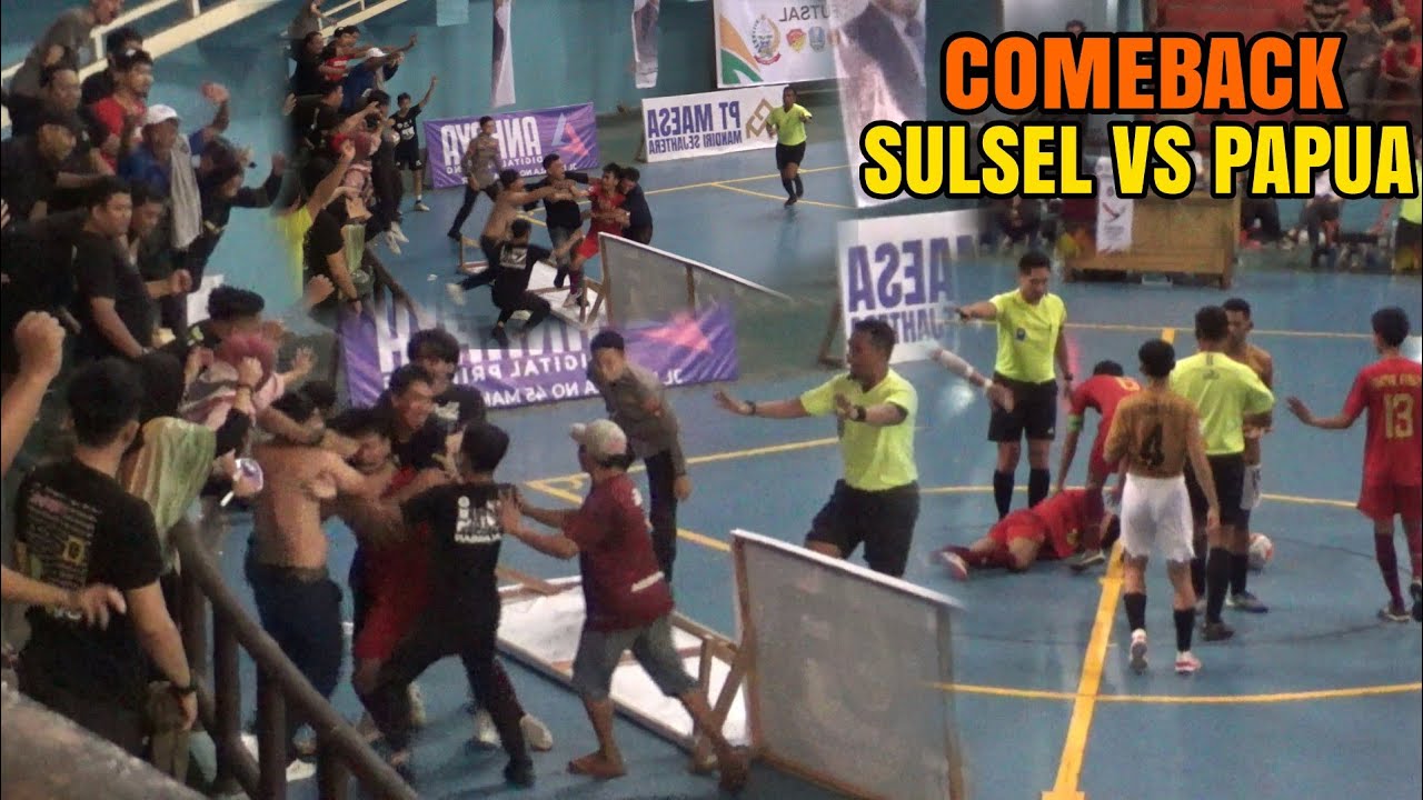 PON XXI ACEH-SUMUT FUTSAL PUTRA‼️ SULAWESI SELATAN VS PAPUA