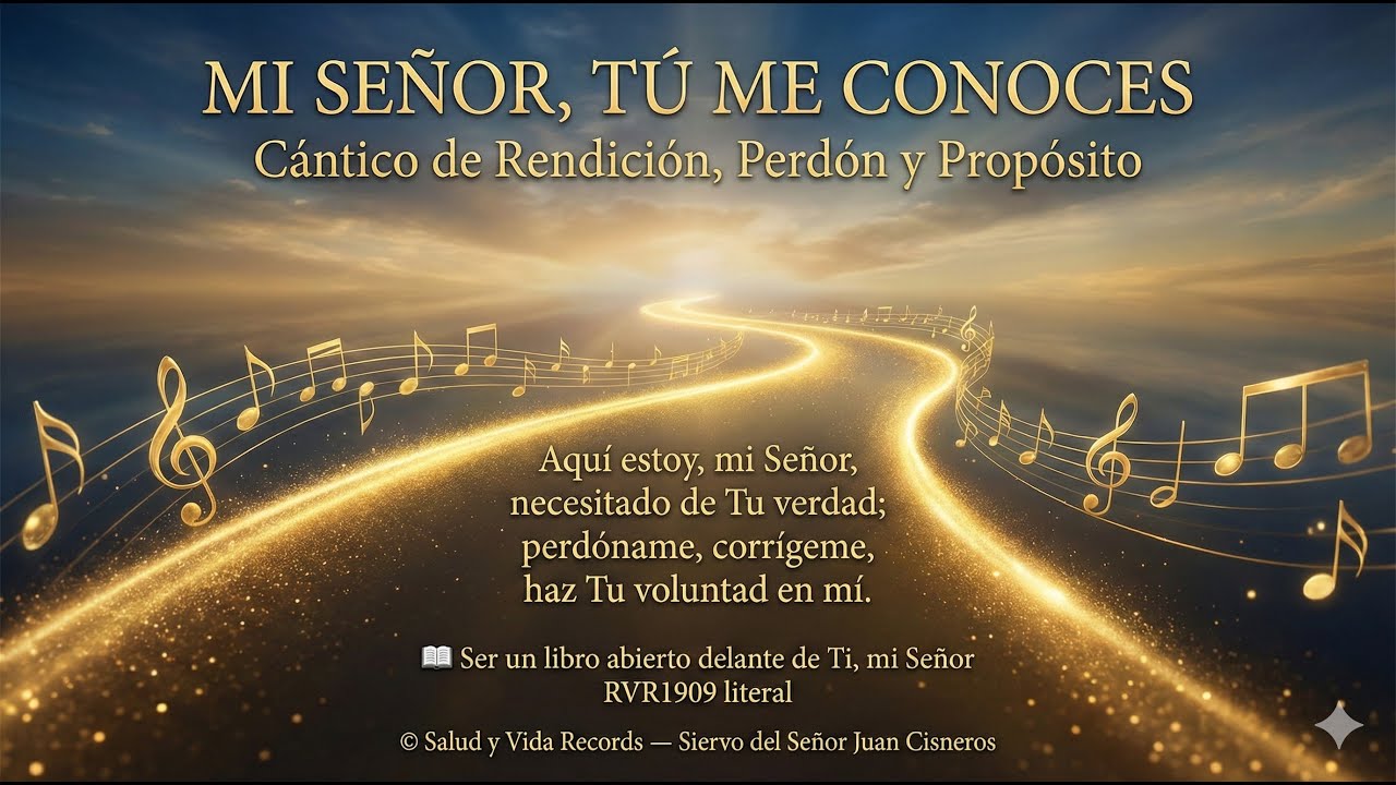 🎵 MI SEÑOR, TÚ ME CONOCESCántico de Rendición,