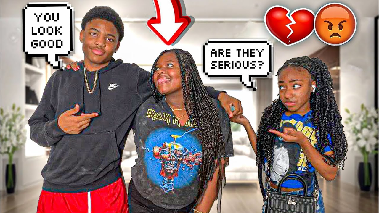 flirting with @Td da kid in front of @Arii Babyy ( MUST WATCH 😱😱)