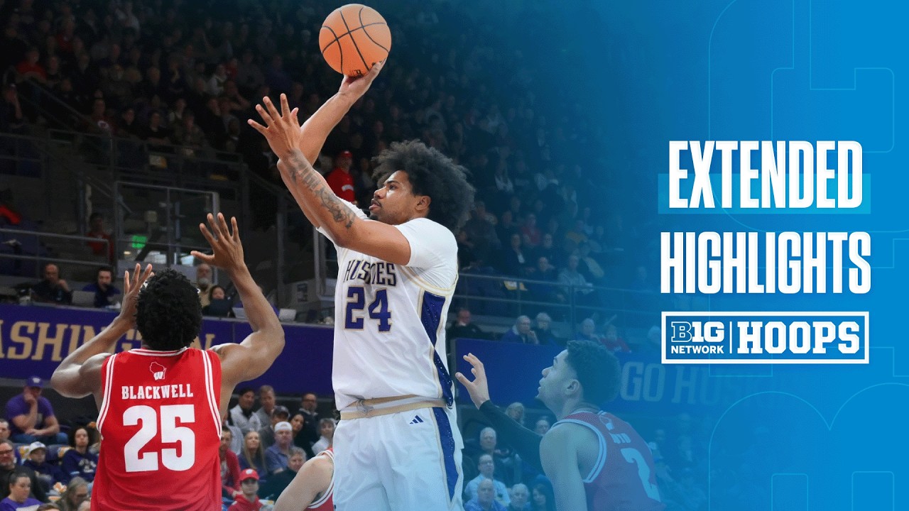 Wisconsin at Washington | Extended Highlights | Big Ten Men's Basketball | 02/28/26