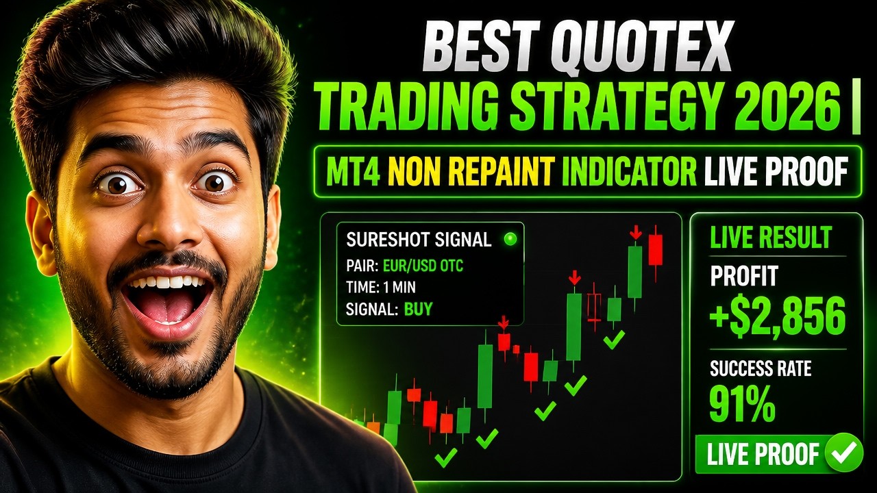 Best Quotex Trading Strategy 2026| MT4 Non Repaint Indicator Live Proof