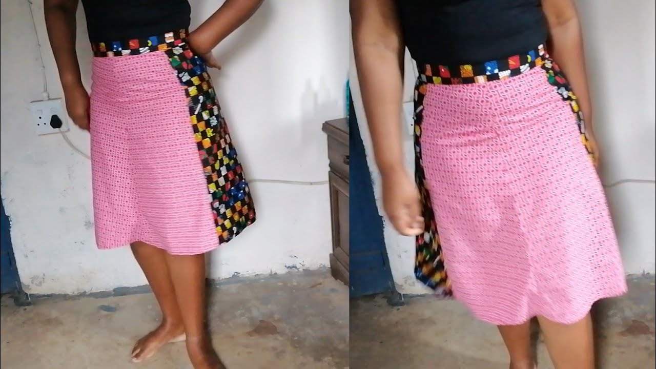 Funda ukusika nokuthunga, how to cut and sew a 6 panels skirt 