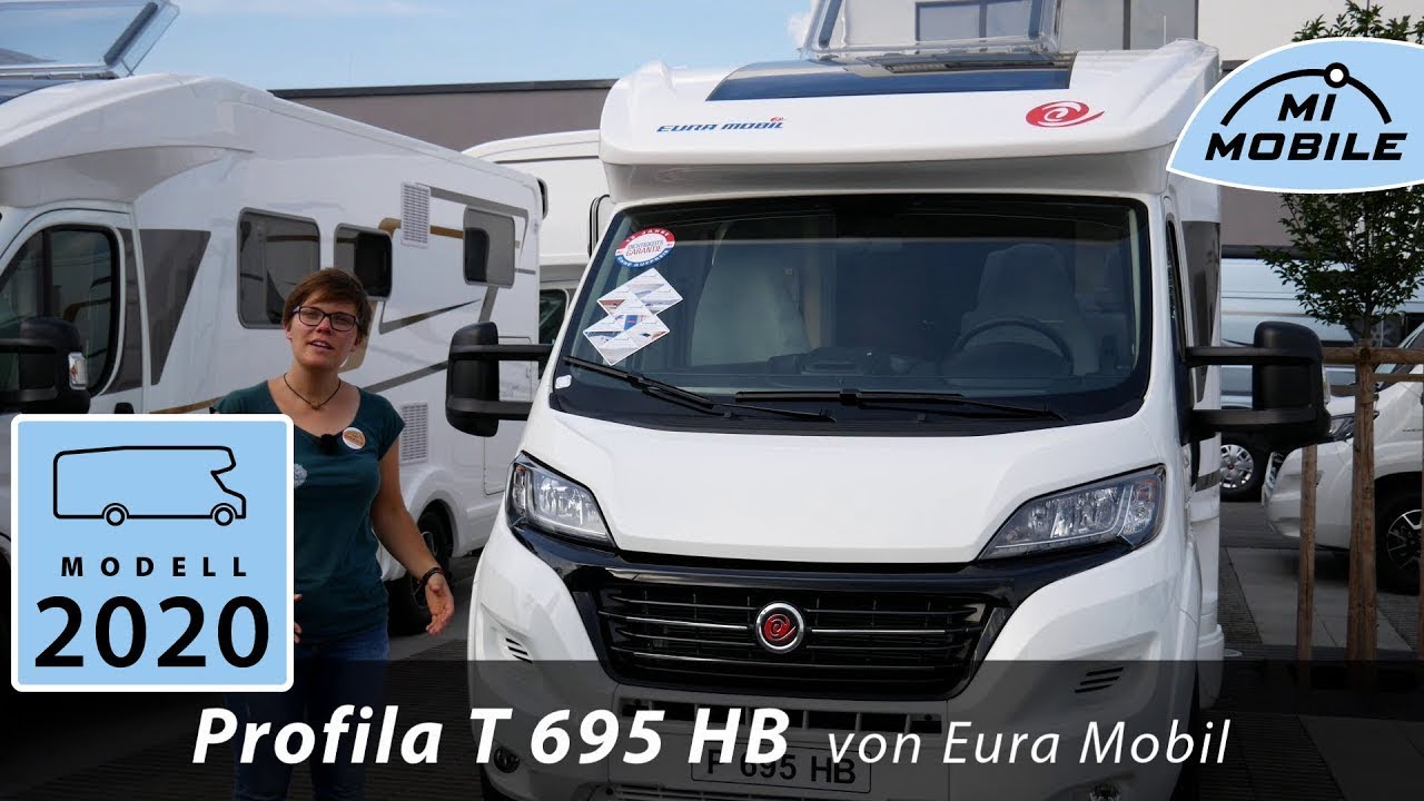 #027 Eura Mobil Profila T 695 HB - 2020 - 7m Teilintegrierter mit gro&szlig;em Heckbett quer