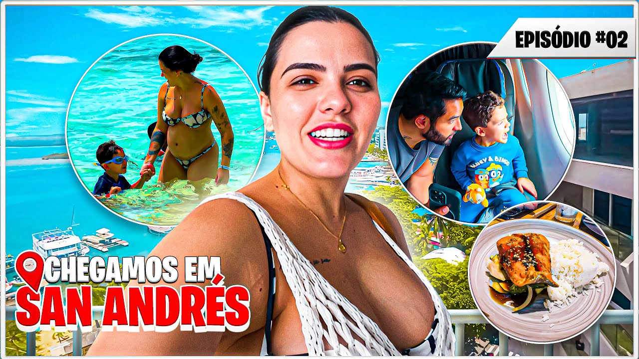NOSSO PRIMEIRO DIA CONHECENDO O MAR DE SAN ANDRÉS