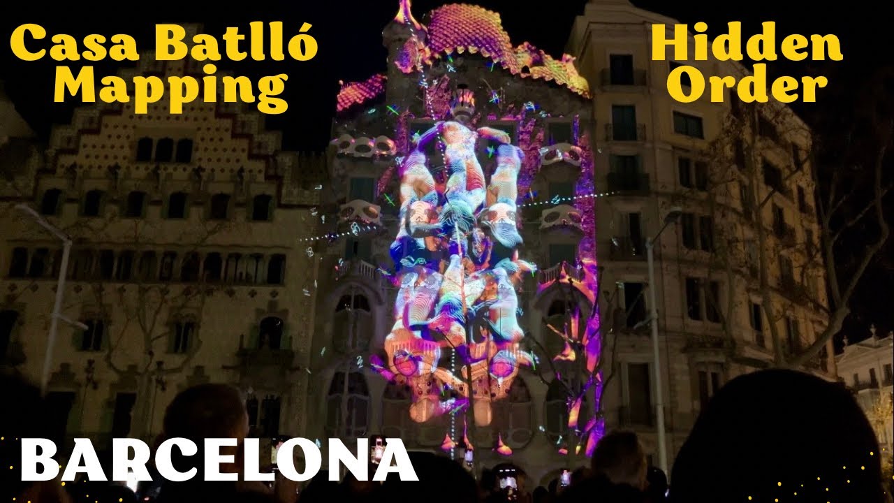 Barcelona Casa Batlló Mapping Show 2026 🔥Hidden Order Light Projection 