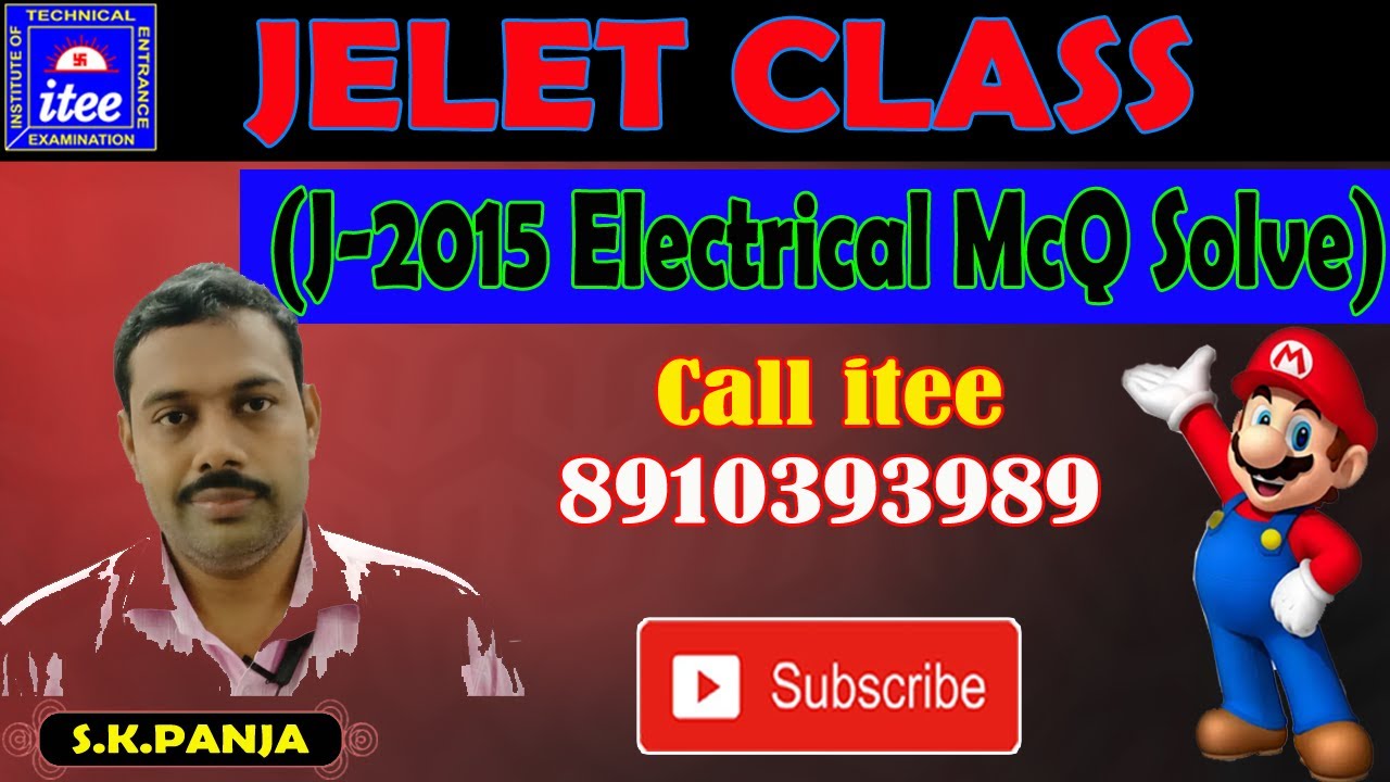 JELET CLASS (J-2015 electrical McQ solve)