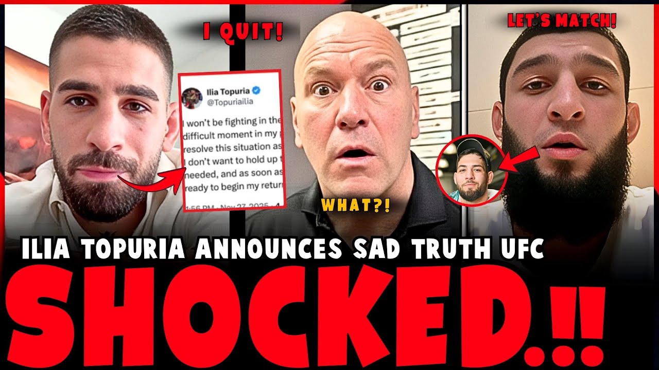 Ilia Topuria REVEALS SAD NEWS UFC shocked! | Khamzat Chimae vs   Nassourdine CONFIRMED! | MMA News