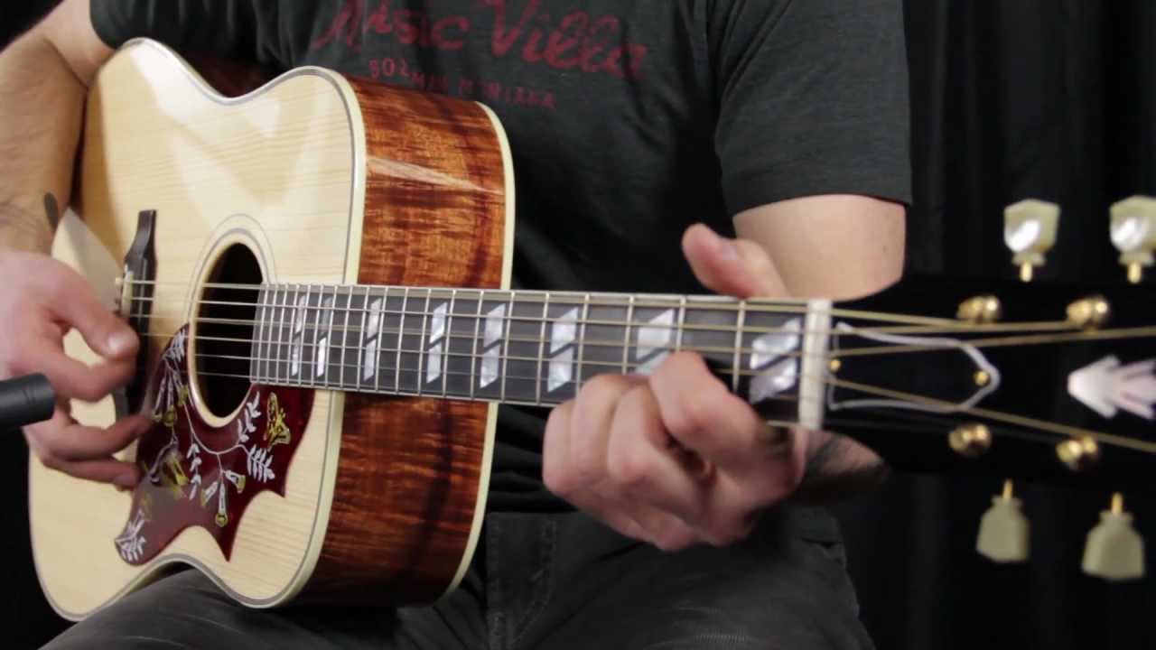 Gibson Hummingbird Custom Koa/Adirondack Review - How does it sound?